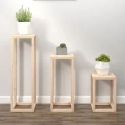 Växtställ 3 delar massiv furu