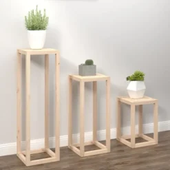 Växtställ 3 delar massiv furu