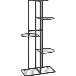 Växtställ - Living Växtställ med 5 hyllor 43x22x98 cm svart metall