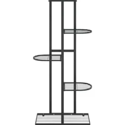 Växtställ - Living Växtställ med 5 hyllor 43x22x98 cm svart metall