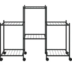 Växtställ - Living Växtställ på hjul 83x25x63,5 cm svart järn