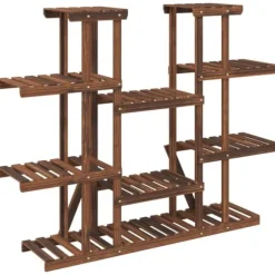 Växtställ - Living Växtställ 110x25x110,5 cm massivt granträ