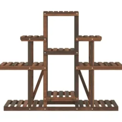 Växtställ - Living Växtställ 110x25x96 cm massivt granträ