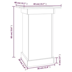 Växtställ - Living Växtställ 40x40x60 cm massiv furu