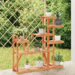 Växtställ - Living Växtställ 110x25x111 cm massivt granträ