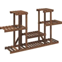 Växtställ - Living Växtställ 110x25x73 cm massivt granträ