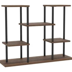 Växtställ 4 nivåer 61,5 cm trä kolbrun inne/ute