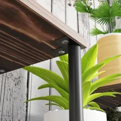 Växtställ 4 nivåer 61,5 cm trä kolbrun inne/ute