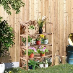 Växtställ 3 nivåer gran kompakt robust för inne/ute Modell 8