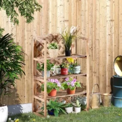Växtställ 3 nivåer gran kompakt robust för inne/ute Modell 8