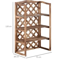 Växtställ 3 nivåer gran kompakt robust för inne/ute Modell 8