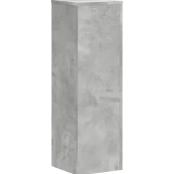 Växtställ 2 st betonggrå konstruerat trä | Storlek: 25x25x80 cm