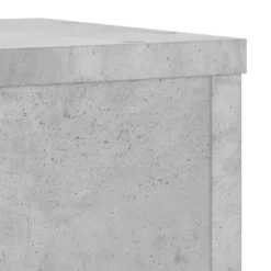 Växtställ 2 st betonggrå konstruerat trä | Storlek: 25x25x80 cm