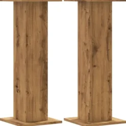 Växtställ 2 st ek 30x30x80 cm konstruerat trä