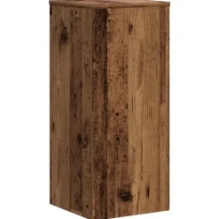 Växtställ 2 st åldrat trä 30x30x70 cm konstruerat trä