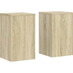 Växtställ 2 st sonoma ek 30x30x50 cm konstruerat trä