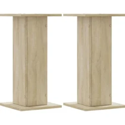 Växtställ 2 st sonoma-ek 30x30x60 cm konstruerat trä