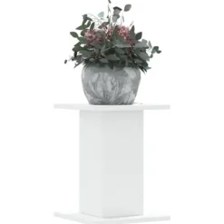 Växtställ 2 st vit 30x30x40 cm konstruerat trä