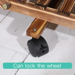 Växtställ - 6-vånings träblomhylla - Vertikal flernivå - Inomhus/utomhus - Karboniserat trä - Montering krävs - Brun