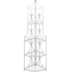 Växtställ - Växthylla vit med 5 hyllor