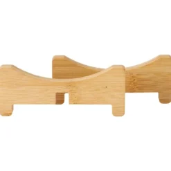 Växtställ Bambu Blomkruka Bricka Korsformad Multifunktion för Husdjurshem Kök 17,5x5cm