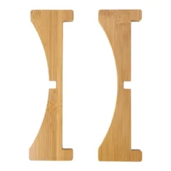 Växtställ Bambu Blomkruka Bricka Korsformad Multifunktion för Husdjurshem Kök 17,5x5cm