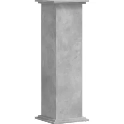 Växtställ betonggrå 33x33x100 cm konstruerat trä