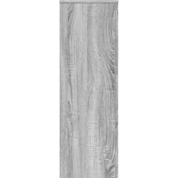 Växtställ grå sonoma 33x33x100 cm konstruerat trä