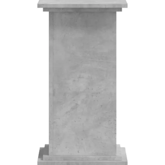 Växtställ i betonggrå färg - Stabilt och modernt designat i konstruerat trä | Storlek: 33x33x60 cm