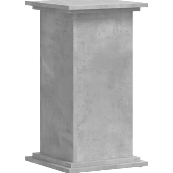 Växtställ i betonggrå färg - Stabilt och modernt designat i konstruerat trä | Storlek: 33x33x60 cm