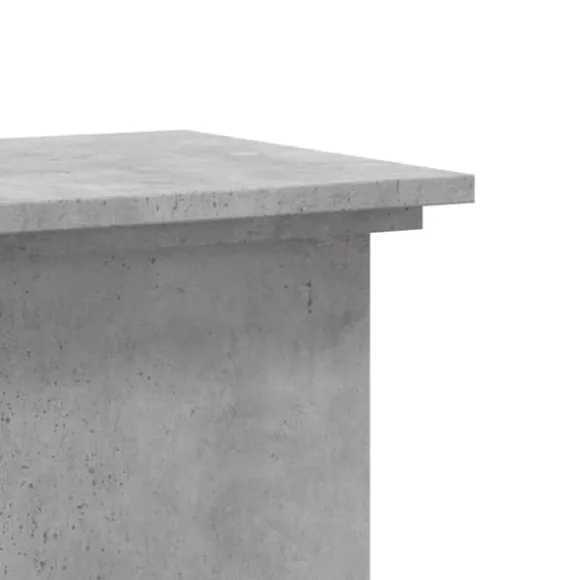 Växtställ i betonggrå färg - Stabilt och modernt designat i konstruerat trä | Storlek: 33x33x60 cm