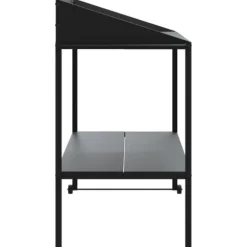 Växtställ i galvaniserat stål - Robusta två-nivåer med hjul | Färg: Antracit | Storlek: 100x54,5x100 cm