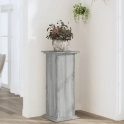 Växtställ i grå sonoma - Hållbart konstruerat trä | Storlek: 33x33x80 cm