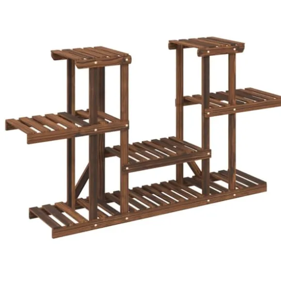 Växtställ i granträ - Hållbart och elegant för växter | Storlek: 110x25x73 cm | Färg: Naturlig träfinish