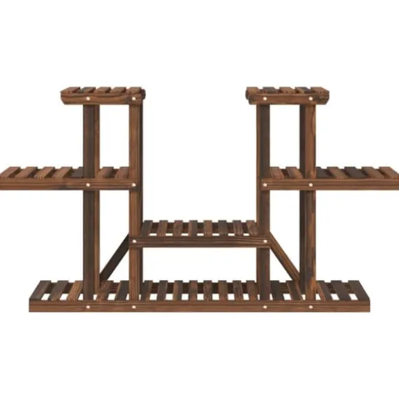 Växtställ i granträ - Hållbart och elegant för växter | Storlek: 110x25x73 cm | Färg: Naturlig träfinish