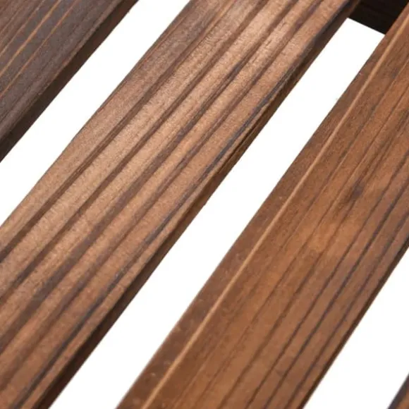 Växtställ i granträ - Hållbart och elegant för växter | Storlek: 110x25x73 cm | Färg: Naturlig träfinish