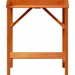 Växtställ i massivt akaciaträ - Stilrent och hållbart | Storlek: 75x40x90 cm | Färg: Naturlig träfärg