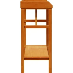 Växtställ i massivt akaciaträ - Stilrent och hållbart | Storlek: 75x40x90 cm | Färg: Naturlig träfärg