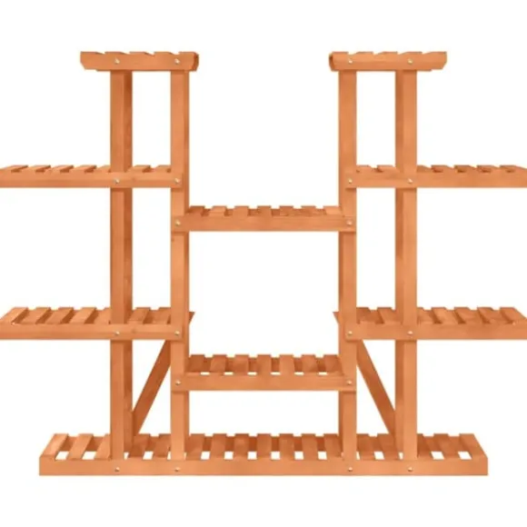 Växtställ i massivt granträ - Slitstark och elegant design | Storlek: 110x25x110,5 cm