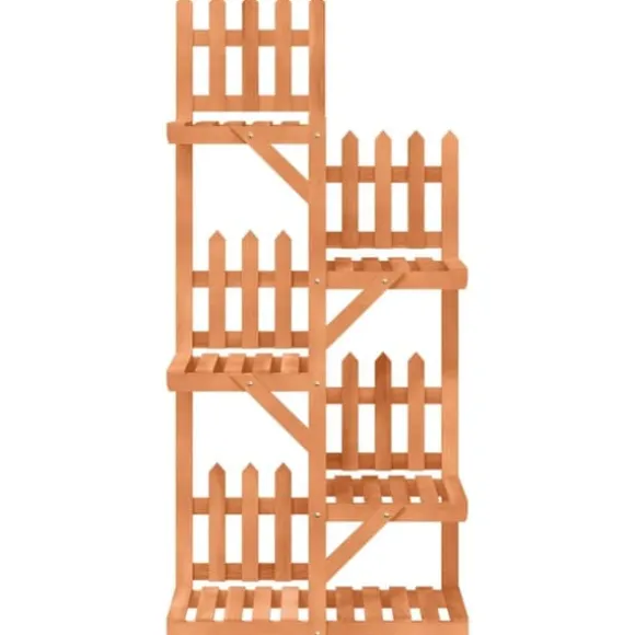 Växtställ i massivt granträ - Slitstarkt och elegant design | Storlek: 60x25x130 cm