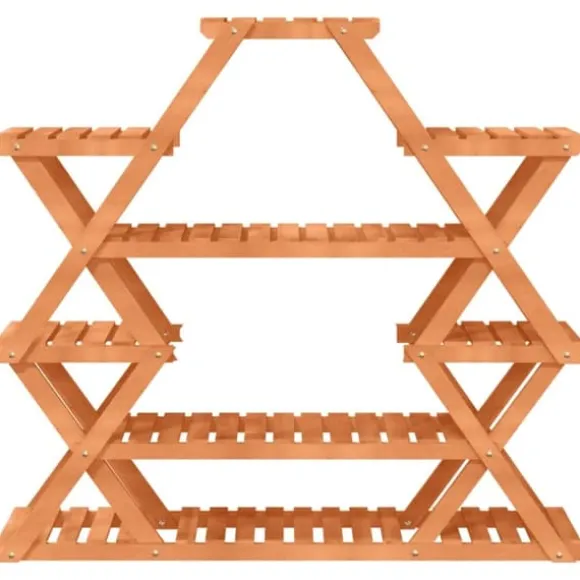 Växtställ i massivt granträ - Eleganta hyllor för växter | Storlek: 110x25x105 cm