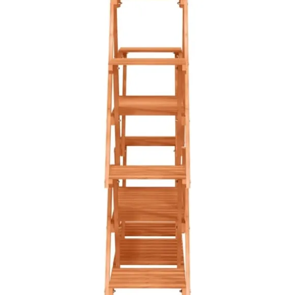 Växtställ i massivt granträ - Eleganta hyllor för växter | Storlek: 110x25x105 cm