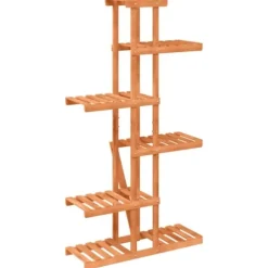 Växtställ i massivt granträ - Hållbart och elegant | Storlek: 75x25x140,5 cm