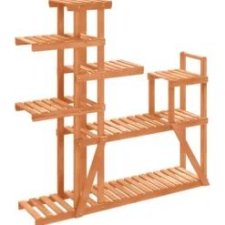 Växtställ i massivt granträ - Elegant och robust | Storlek: 110x25x111 cm