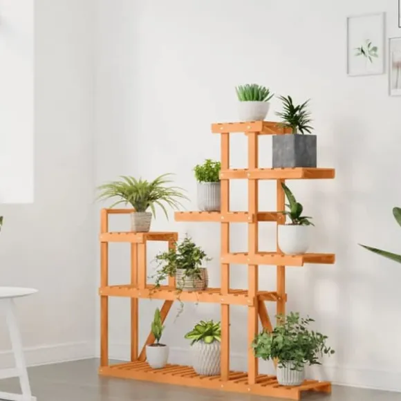 Växtställ i massivt granträ - Elegant och robust | Storlek: 110x25x111 cm