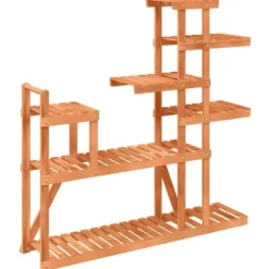 Växtställ i massivt granträ - Elegant och robust | Storlek: 110x25x111 cm