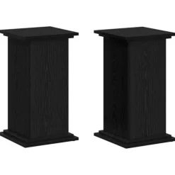 Växtställ i svart ek - Stilhöjare för växter | Färg: Svart | Storlek: 33x33x60 cm