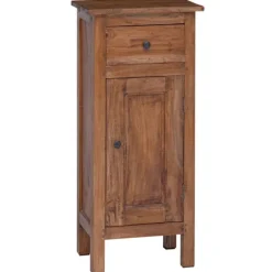 Växtställ med låda med lagring Brun 36 x 25 x 80 cm Mahognyträ