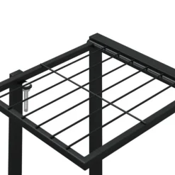 Växtställ på hjul 94,5x24,5x91,5 cm svart järn - Blomställ - Växtställ - Home & Living