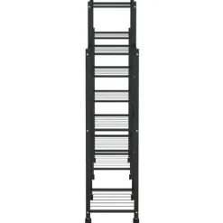 Växtställ på hjul 83x25x103,5 cm svart järn